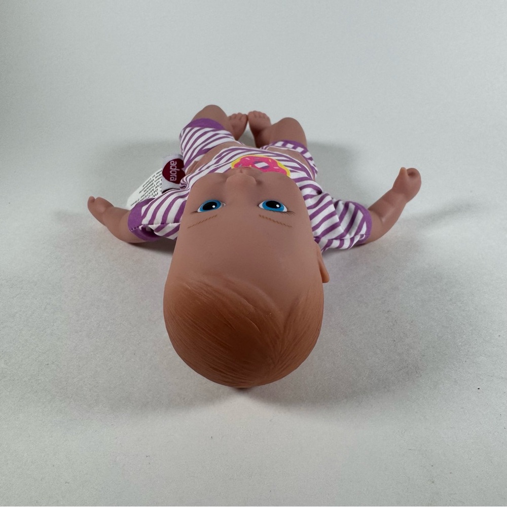 Charisma Brands Adora Baby Doll Splashtime Foam Beads 8" 2019 Purple Striped - Picture 2 of 11